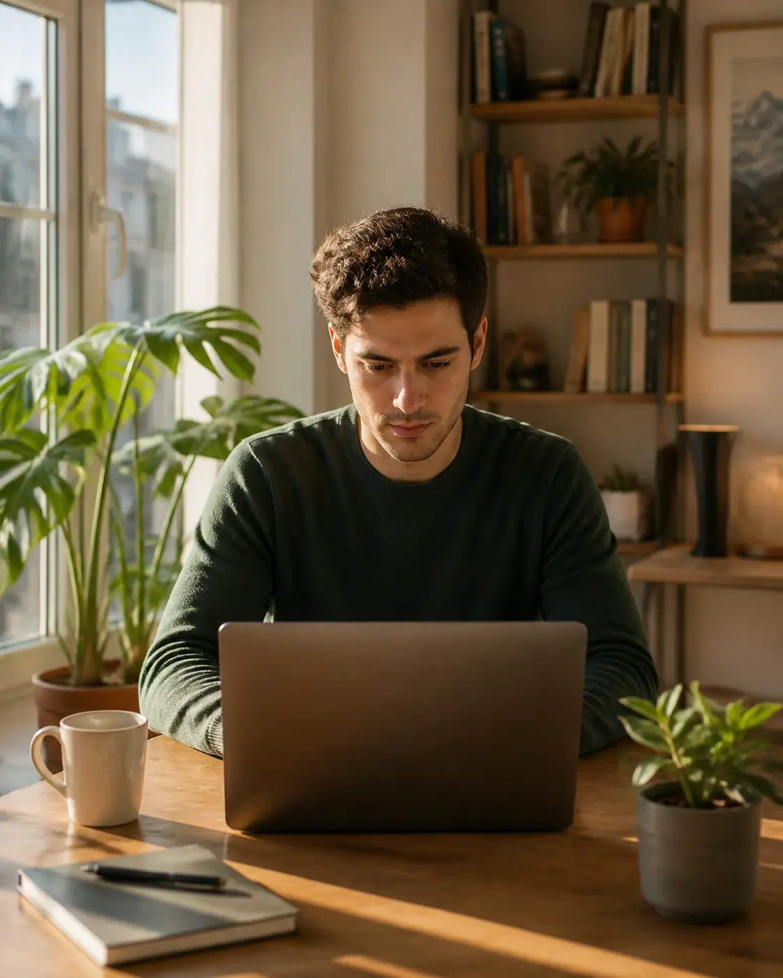 Remote engineer working from home